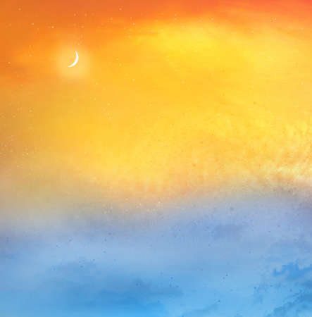 Romantic sunset sky as natural backgroundの写真素材