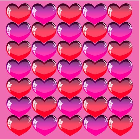 Beautiful Valentine's Day background with coloring heartsの写真素材