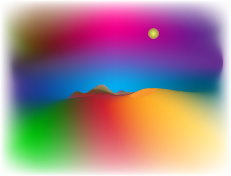 landscape illustration.のイラスト素材