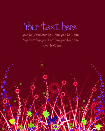 Abstract floral backgroundの写真素材