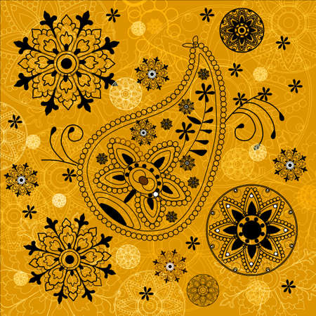 India ornament background. Paisley seamlessの写真素材