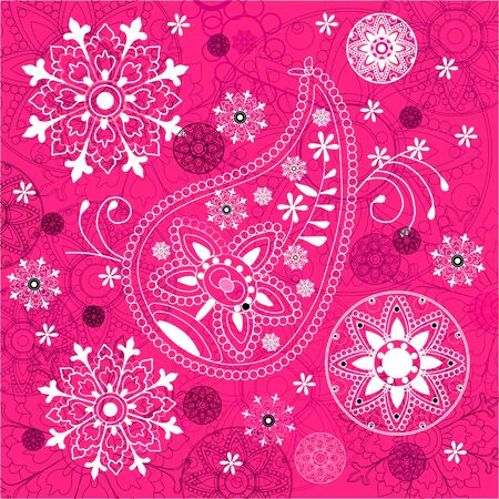India ornament background. Paisley seamlessの写真素材