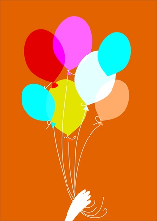Beautiful Party Balloons Vectorのイラスト素材