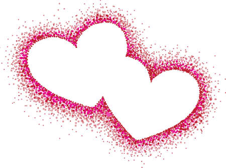 Abstract heartsのイラスト素材