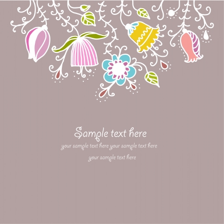 Floral compositionのイラスト素材