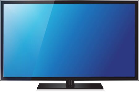 TV flat screen lcd, plasma realistic  illustration.のイラスト素材