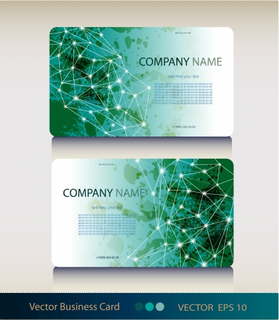 Set of abstract geometric business cardのイラスト素材
