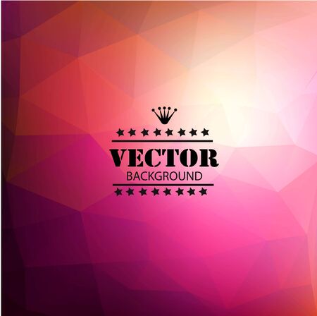 Retro background with triangular polygons and mustache. Colorful mosaic of triangle with place for your text.のイラスト素材