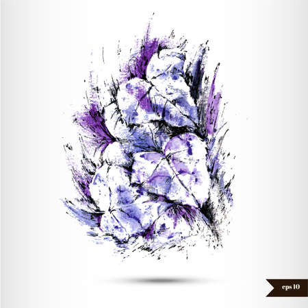 Abstract hand drawn watercolor background. のイラスト素材