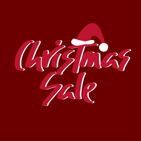 Holiday sale, Christmas discount, new year special offer - great handdrawn lettering for markets, shops and shopping centres.Christmas sale graphic elements. - Vectorのイラスト素材