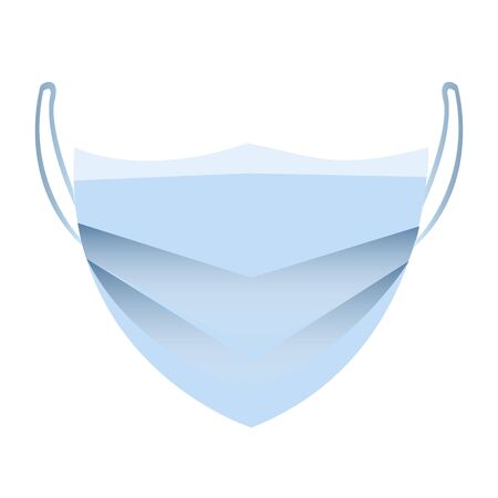 Breathing medical respiratory face mask.のイラスト素材