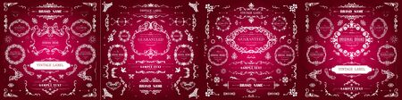 Set of Vintage Decorations Flourishes Elements.のイラスト素材