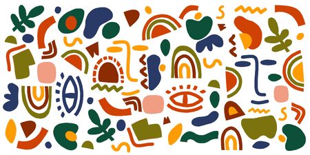 Abstract contemporary modern trendy set. Vector setのイラスト素材
