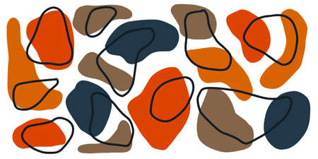 Abstract contemporary modern trendy set. Vector setのイラスト素材
