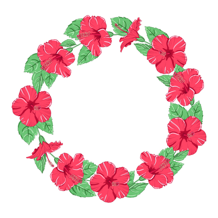 Blossom flower frame. Vector illustration.のイラスト素材