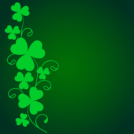 Background with clover. Vector illustration.のイラスト素材