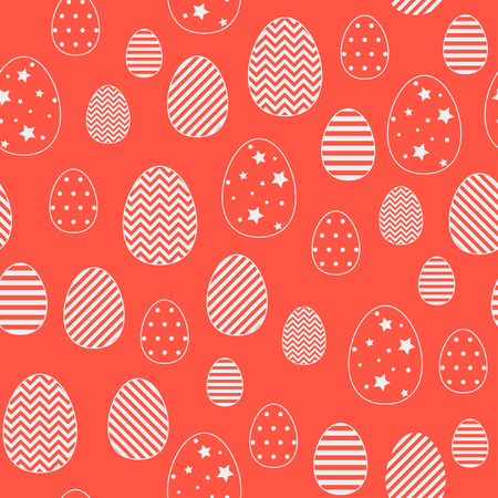 Seamless easter eggs pattern. のイラスト素材