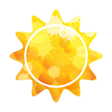 Sun. Sun Icon. Vector illustration. Sun icon isolated.のイラスト素材