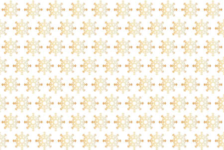 Snowflakes on a white background. Christmas seamless pattern. Vector illustration.
