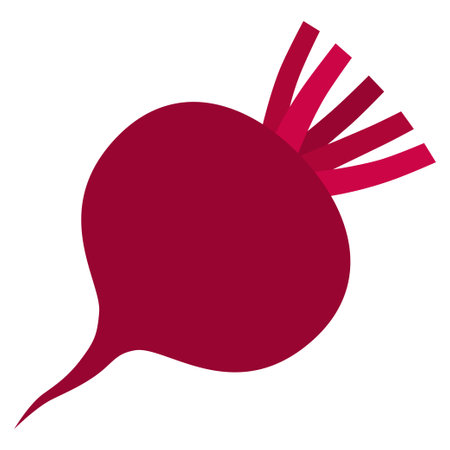 Beetroot flat icon. Vector red beetroot simple symbol on a white background.のイラスト素材