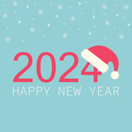 happy new year. Merry Christmas and Happy New Year. vector illustrationのイラスト素材