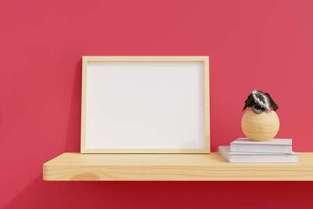 3d rendering of computer showing media content management concept on yellow background.の写真素材