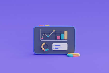 Shopping Bag and Halloween decorations on yellow background for celebration Halloween sale template.minimal concept.3d render.の写真素材