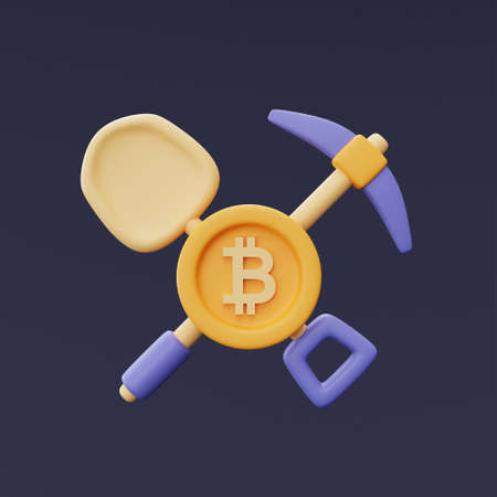 padlock with bitcoin sign,Cryptocurrency protection concept,blockchain technology services,minimal...