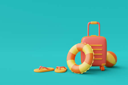 Yellow airplane with clock ,time to travel concept,vacation planning,holiday,Ready for travel.3d...