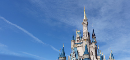 MAGIC KINDOM DISNEYWORLD, ORLANDO, FLORIDA, USA - DEC 27   The Magic Kingdom Disneyworl, Orlando, Florida, USA, 27 December 2013  The Disneyland in Orlando is the biggest amusement park and attractions in the worldのeditorial素材