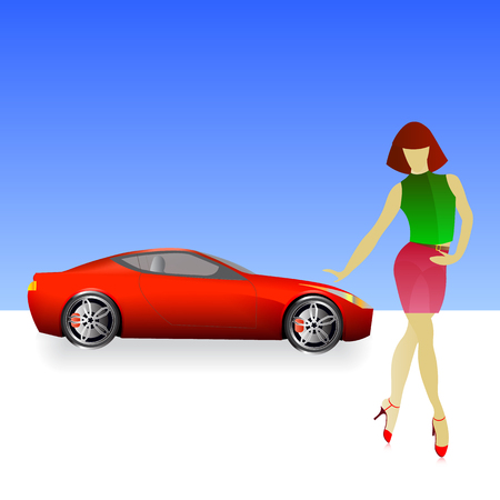 The action of selling something.のイラスト素材