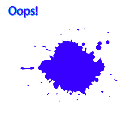 recognition of a mistake or minor accident, often as part of an apology, Oops, something went wrong, vector illustrationのイラスト素材
