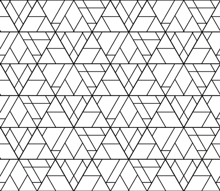 Vector black and white seamless abstract pattern ,Modern textile print with illusion, modern...
