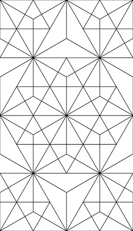 Vector modern seamless pattern geometry, black and white textile print, stylish background, abstract texture, monochrome fashion design, bed sheets or pillow patternのイラスト素材