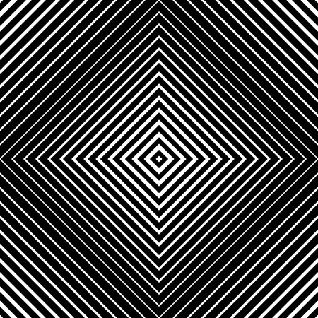 Vector modern seamless pattern squares, black and white textile print, stylish background, abstract texture, monochrome fashion design, bed sheets or pillow patternのイラスト素材
