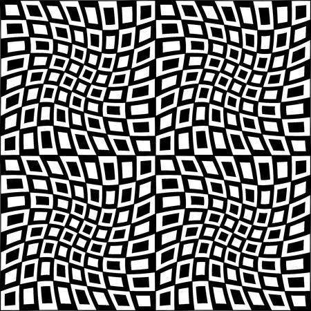 Vector modern seamless geometry pattern, black and white abstract geometric background, trendy print, monochrome retro texture, hipster fashion designのイラスト素材