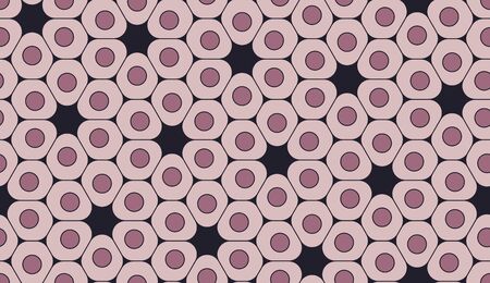 Vector modern seamless colorful geometry pattern, cells, color violet abstract geometric background, trendy multicolored print, retro texture, hipster fashion designのイラスト素材