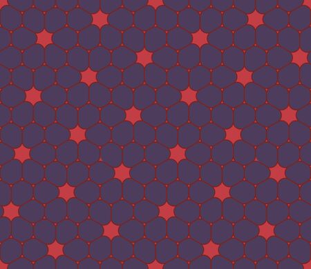 Vector modern seamless colorful geometry pattern, flowers, color blue red, abstract geometric background, trendy multicolored print, retro texture, hipster fashion designのイラスト素材