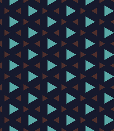 Vector modern seamless colorful geometry pattern triangle polygon, color blue brown abstract geometric background, trendy multicolored print, retro texture, hipster fashion designのイラスト素材