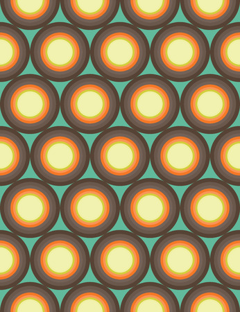Vector modern seamless colorful geometry circles pattern, color abstract geometric background, trendy multicolored print, retro texture, hipster fashion designのイラスト素材