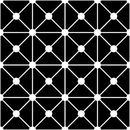 Vector modern seamless geometry pattern dots , black and white abstract geometric background, trendy print, monochrome retro texture, hipster fashion designのイラスト素材