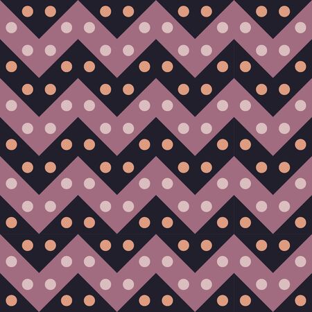 Vector modern seamless colorful geometry chevron lines pattern, color violet abstract geometric background, trendy multicolored print, retro texture, hipster fashion designのイラスト素材