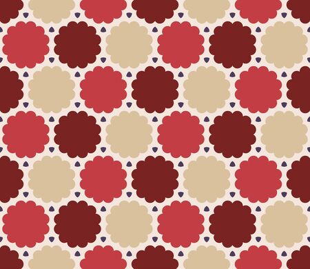 Vector modern seamless colorful geometry cloud pattern, color abstract geometric background, trendy multicolored print, retro texture, hipster fashion designのイラスト素材