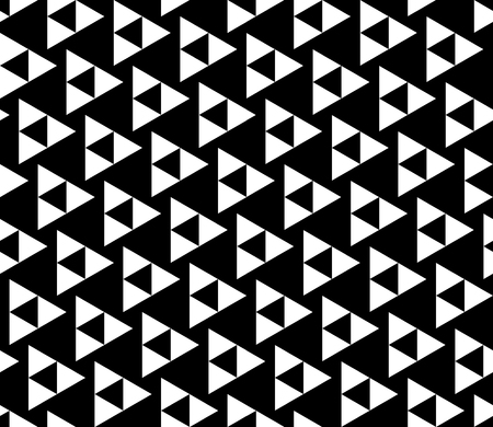 modern seamless geometry pattern triangles, black and white abstract geometric background, trendy print, monochrome retro texture, hipster fashion designのイラスト素材