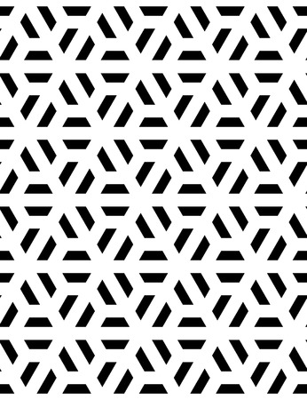 Vector modern seamless sacred geometry pattern , black and white abstract geometric background, pillow print, monochrome retro texture, hipster fashion designのイラスト素材