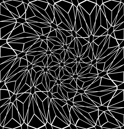 Vector modern seamless geometry pattern trippy, black and white abstract geometric background, pillow print, monochrome retro texture, hipster fashion designのイラスト素材