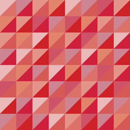 Vector modern seamless colorful geometry triangles pattern, color red abstract geometric background, pillow multicolored print, retro texture, hipster fashion designのイラスト素材