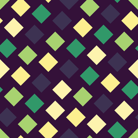 Vector modern seamless colorful geometry square pattern, color abstract geometric background, pillow multicolored print, retro texture, hipster fashion designのイラスト素材