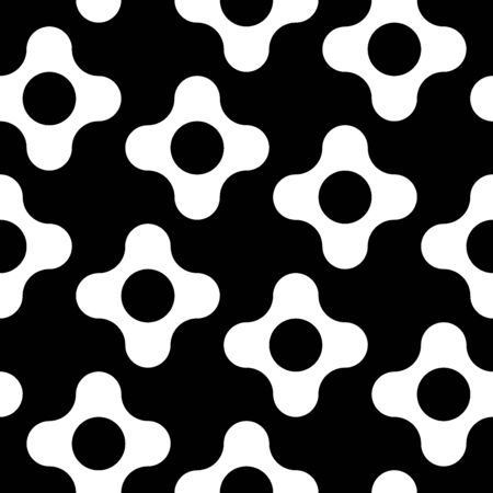 Vector modern seamless geometry pattern flower fashion designのイラスト素材