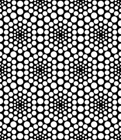 Vector modern seamless geometry pattern hexagon, black and white abstract geometric background, pillow print, monochrome retro texture, hipster fashion designのイラスト素材